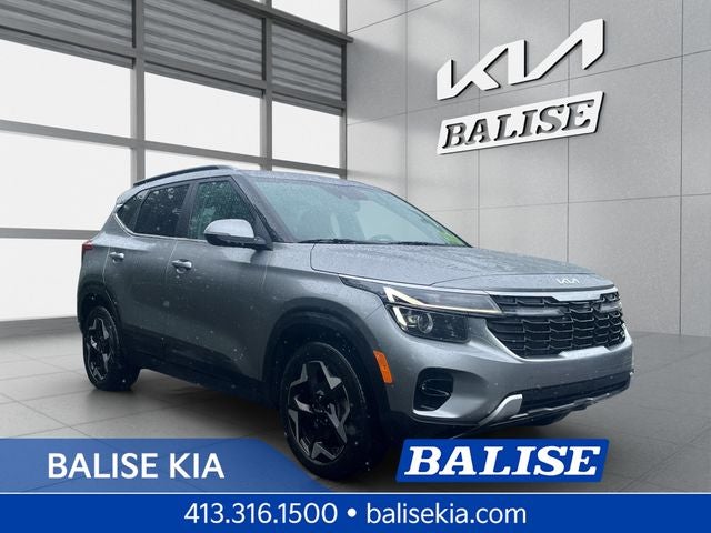 2024 Kia Seltos EX in Steel Gray — front three-quarter view